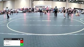 95 lbs Consi Of 16 #2 - Nash Gillett, East Valley WC vs Brigg Morrill, All In Wr Acd