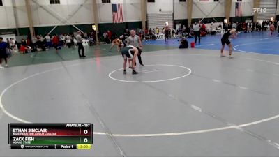 157 lbs Cons. Round 3 - Zack Fish, Adams State vs Ethan Sinclair, Northeastern Junior College