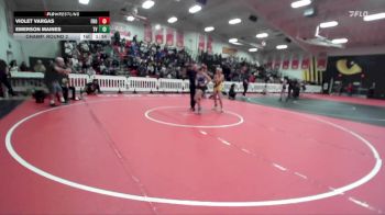 125 lbs Champ. Round 2 - Violet VArgas, Frontier vs Emerson Maines, Temecula Valley