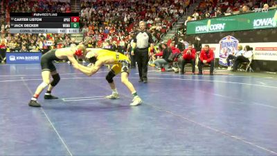 2A-126 lbs Cons. Round 2 - Jack Decker, West Marshall vs Carter Liston, AP-GC