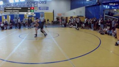 120 lbs Cons. Round 2 - Everett Stephens, Unattached vs Parker Zottoli, Wellington Wrestling Club