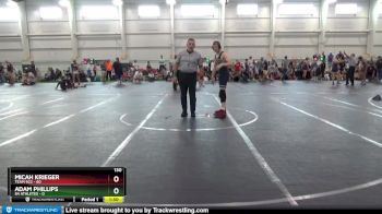 130 lbs Round 2 (10 Team) - MICAH KRIEGER, Team 922 vs Adam Phillips, 84 Athletes