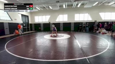 135 lbs Cons. Round 2 - Karlie Balfanz, Campbell County vs Kabree Ziegler, Pinedale