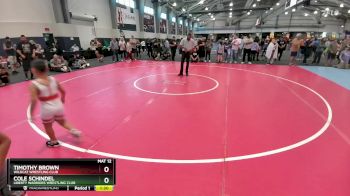 58 lbs Quarterfinal - Timothy Brown, Wildcat Wrestling Club vs Cole Schindel, Liberty Warriors Wrestling Club