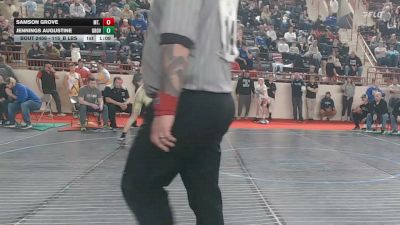 115_B lbs Quarterfinal - Samson Grove, Mt. Lebanon vs Jennings Augustine, Grove City