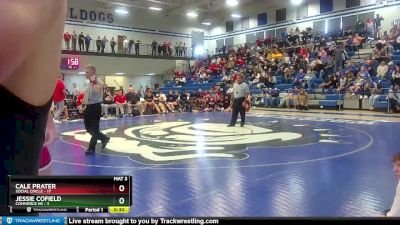 150 lbs 2nd Wrestleback (8 Team) - TOBY RUSSELL, Commerce Hs vs Kacen Taylor, Social Circle