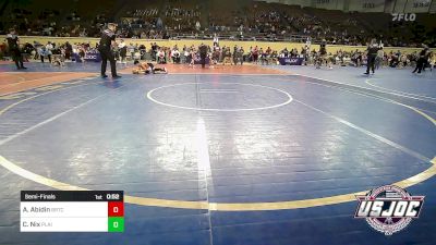 70 lbs Semifinal - Asher Abidin, BRTC vs Cole Nix, Plainview Youth Wrestling Club