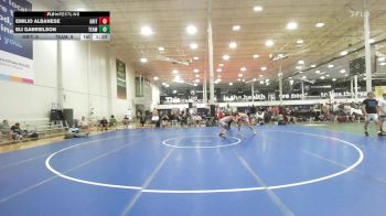 128 lbs Quarterfinal - Emilio Albanese, Grit Mat Club Blue - HSC vs Eli Gabrielson, Team Diamond Fish - HSC