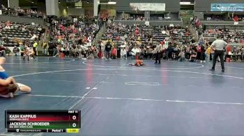 80 lbs Cons. Round 1 - Kash Kappius, Nebraska Boyz vs Jackson Schroeder, Big Red Wrestling