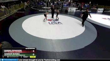 98 lbs Quarterfinal - Xander Fronhofer, Beat The Streets - Los Angeles vs Warrior Bundra, Rim Fighting Scots Youth Wrestling