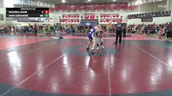 130 lbs Quarterfinal - John Cervantes, Bison Wrestling Club vs Maxwell Baum, LITTLE FALLS
