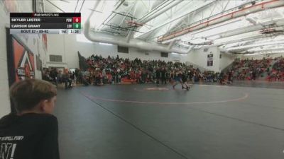 89-92 lbs Round 1 - Carson Grant, Lovell Middle School vs Skyler Lester, Powell Middle School