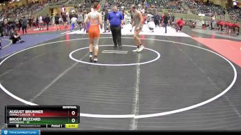 154 lbs Semis (4 Team) - Brody Buzzard, Harrisburg vs August Brunner, Yamhill-Carlton