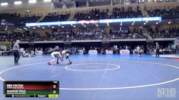 140 lbs Cons. Round 2 - Ben Milton, Nome High School vs Radson Paul, Nenana High School