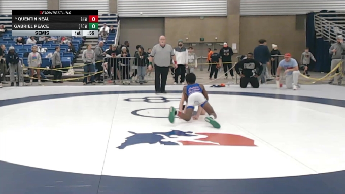 80 lbs Semis - Gabriel Peace, Quest School Of Wrestling vs Quentin Neal ...