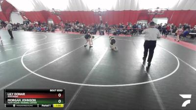 92 lbs Quarterfinal - Lily Donar, Wisconsin vs Morgan Johnson, Team Nazar Training Center