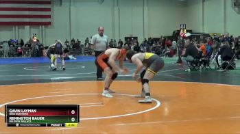 184 lbs Quarterfinal - Gavin Layman, Ohio Northern vs Remington Bauer, Baldwin Wallace
