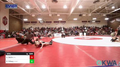 60 lbs Consi Of 8 #1 - Urijah Bolin, Sallisaw Takedown Club vs Ronald Silkey, Hilldale Youth Wrestling Club