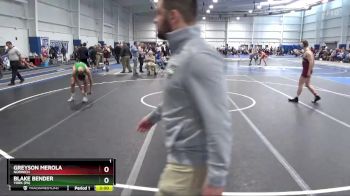 149 lbs Cons. Round 1 - Greyson Merola, Norwich vs Blake Bender, York (PA)