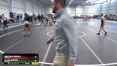 149 lbs Cons. Round 1 - Greyson Merola, Norwich vs Blake Bender, York (PA)