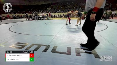 5A - 170 lbs Quarterfinal - ALEAH CHASE, MARLOW vs Libbee Pendergraft, KIEFER