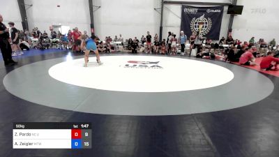 50 kg Rr Rnd 5 - Zoe Pardo, NC United vs Ana Zeigler, New England Trappers West