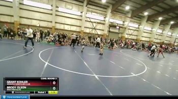 55 lbs Cons. Round 2 - Brody Olson, Badlands Elite vs Grant Kohler, Wasatch Wrestling Club