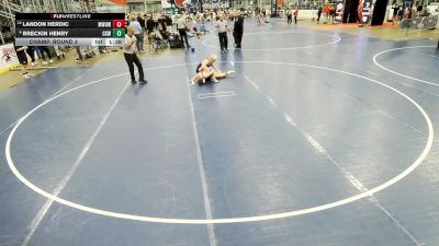 16U Boys - 126 lbs Champ. Round 3 - Breckin Henry, Camel Kids Wrestling vs Landon Herdic, Metro West United Wrestling Club