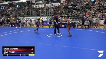 92 lbs Semifinal - Jacob Saunders, MO vs Arav Pandey, PA