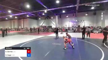 81 lbs Rr Rnd 2 - Kixten Barney, Uintah vs Sawyer Sage, Team Real Life