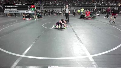 60 lbs Consi Of 8 #1 - Sophie Mateus, Cliffside Park vs Alaina Stiller, Blairstown Wrestling Club