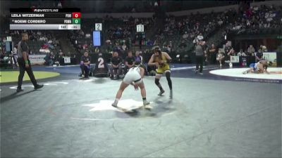 110 lbs 7th Place - Leila Witzerman, Peninsula (SS) vs Noemi Cordero, Poway (SD)