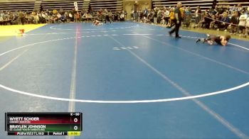 60 lbs Quarterfinal - Wyett Schoer, Crosby Ironton vs Braylen Johnson, St. Cloud Youth Wrestling