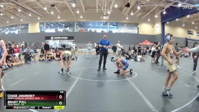 115 lbs Round 4 (8 Team) - Brady Full, Team Shutt vs Chase Janawsky, North Carolina National Team