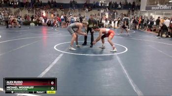 130 lbs Cons. Round 2 - Alex Russo, Michigan Premier vs Michael Woodruff, Eagles Wrestling Club