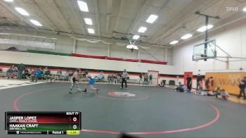 112-116 lbs Round 1 - Haakan Craft, Greybull MS vs Jasper Lopez, Lovell Middle School