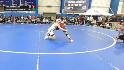 184 lbs Semifinal - Myles Leonard, Springfield vs Desmond McLaughlin, Castleton