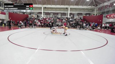 113 lbs Quarterfinal - Eli Lorang, Cardinal Newman vs Luke Kaminskey, St. Anthony's