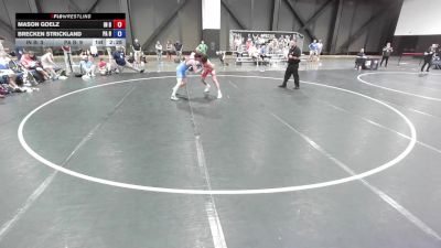 132 lbs Mason Goelz, Indiana Blue vs Brecken Strickland, Pennsylvania Blue