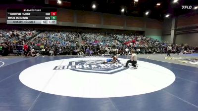 126 lbs Champ. Round 2 - Cooper Hurst, Shasta vs Titus Johnson, Mazama