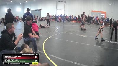 60 lbs Semifinal - Abram Stafford, LA Elite Wrestling vs RyLee France, Spartanburg Wrestling Academy