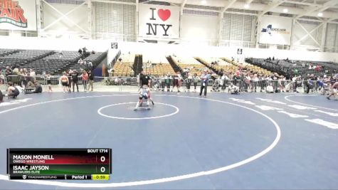 56 lbs Cons. Semi - Isaac Jayson, Brawlers Elite vs Mason Monell, Owego Wrestling