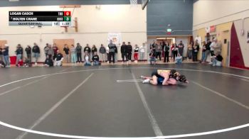 120 lbs Quarterfinal - Logan Casch, Timberline High School vs Holten Crane, Bishop Kelly High School