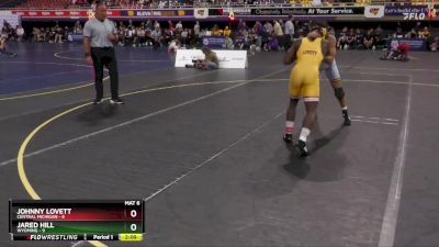 157 lbs Semis & 3rd Wb (16 Team) - Jared Hill, Wyoming vs Johnny Lovett, Central Michigan