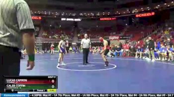 106 lbs Finals (1st & 3rd) - Caleb Coffin, 1-Don Bosco vs Lucas Capron, 2-Lisbon