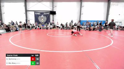 135 lbs Quarterfinal - Gino1 Schinina, Team Gotcha vs Conor Mc Alary, Michigan Premier Blue