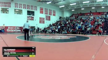 144 lbs Quarterfinal - Israel Petite, Nordonia vs Eli Marengo, Cinncinati LaSalle