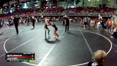 89 lbs Semifinal - Gracie Obermiller, HWA vs Stori Flores, Gering Wrestling Club