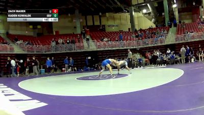 132 lbs Quarters & 1st Wb (16 Team) - Zach Masek, Lincoln East vs Kaden Kowalek, Kearney