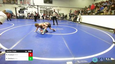 110 lbs Quarterfinal - Roy Hudson, Pryor Tigers vs Ryker Walters, Collinsville Cardinal Youth Wrestling